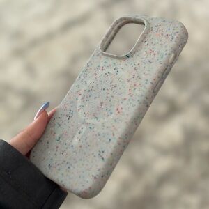 Otter box recycled grey silicone iPhone 14 Pro Max phone case